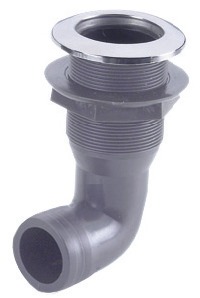 Osculati itsetyhjennys läpivienti 19mm