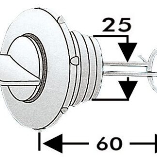 Tyhjennystulppa nylon 25mm