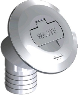 Osculati kansiruuvike messinki 30° WASTE 38mm