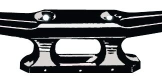 Osculati Nylon pollari musta 175mm