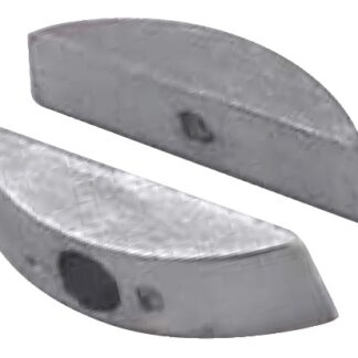 Pair of zinc anodes for foldable propellers
