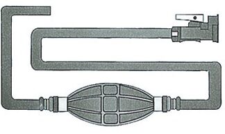 Osculati, polttoaineletku+liitin Yamaha, Mercury/Mariner 1987-